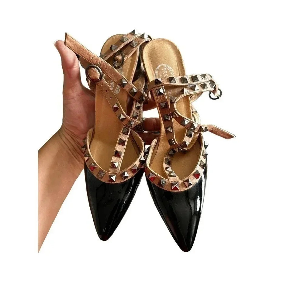 Pretty Shoes Women's Studded Strappy Sandals Size 8